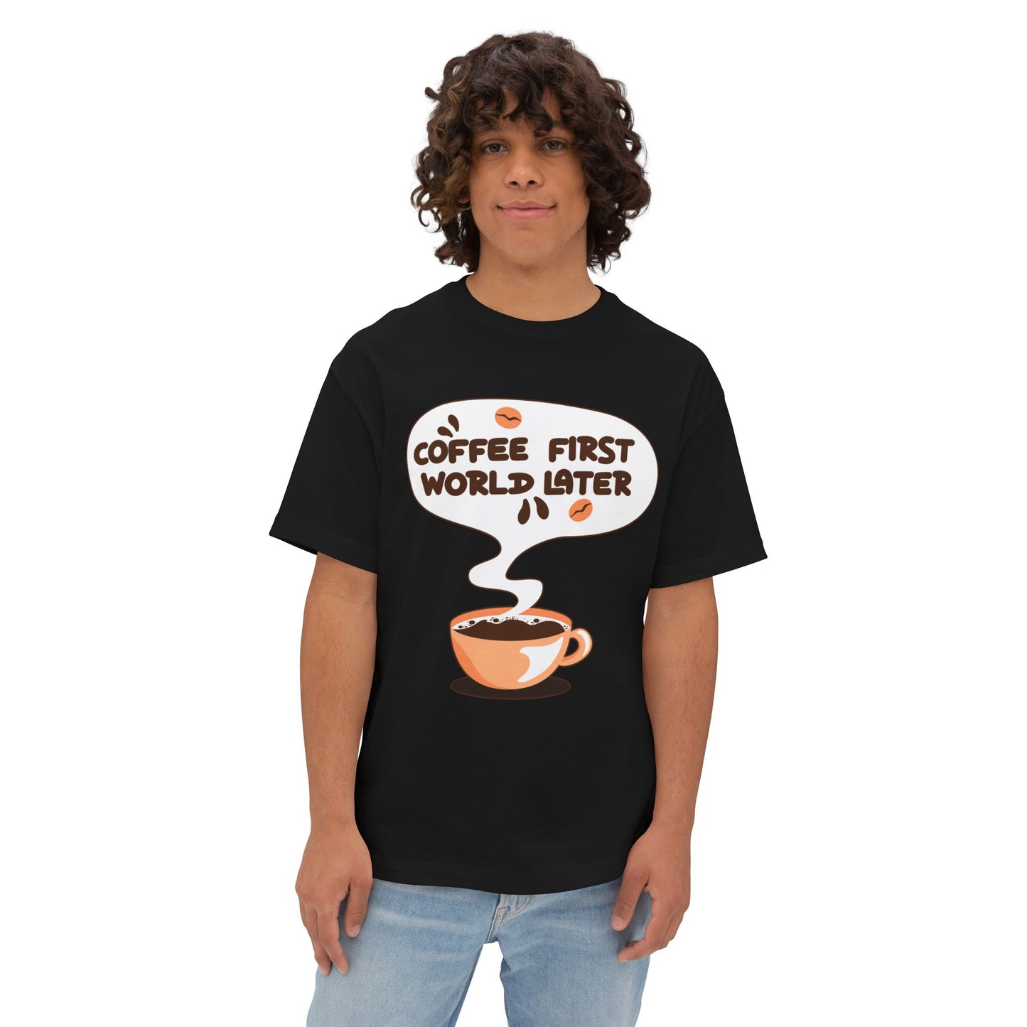 Coffee First Oversized Tee