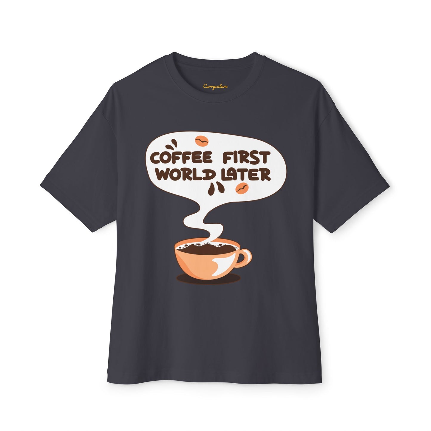 Coffee First Oversized Tee