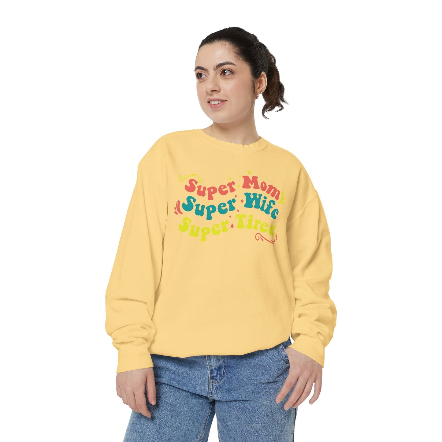 Super Mom Garment-Dyed Sweatshirt