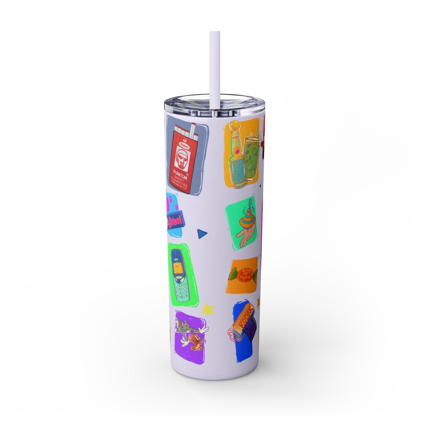 Good old memories Skinny Tumbler with Straw, 20oz