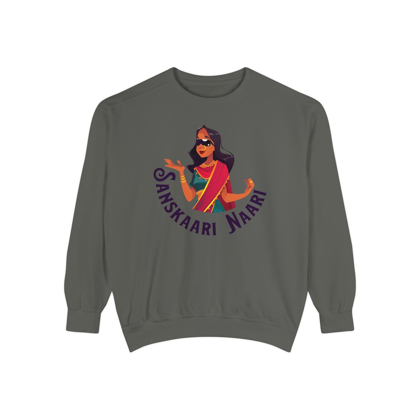 Sanskaari Naari Garment-Dyed Sweatshirt