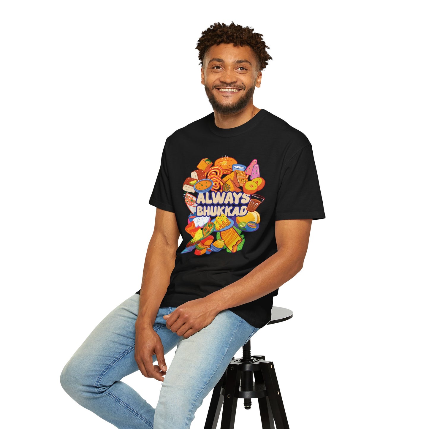 Always Bhukkad unisex graphic tee