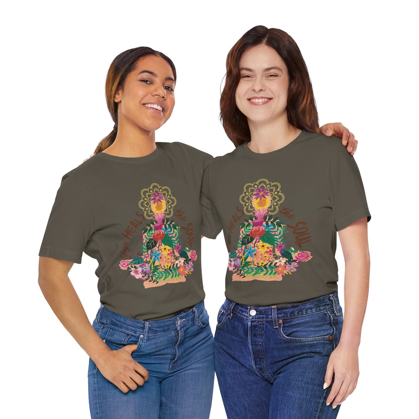 Yoga Heals The Soul Graphic T-shirt