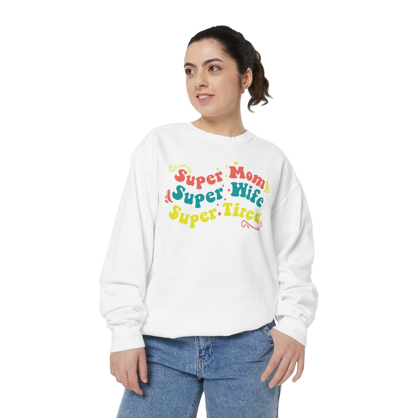 Super Mom Garment-Dyed Sweatshirt