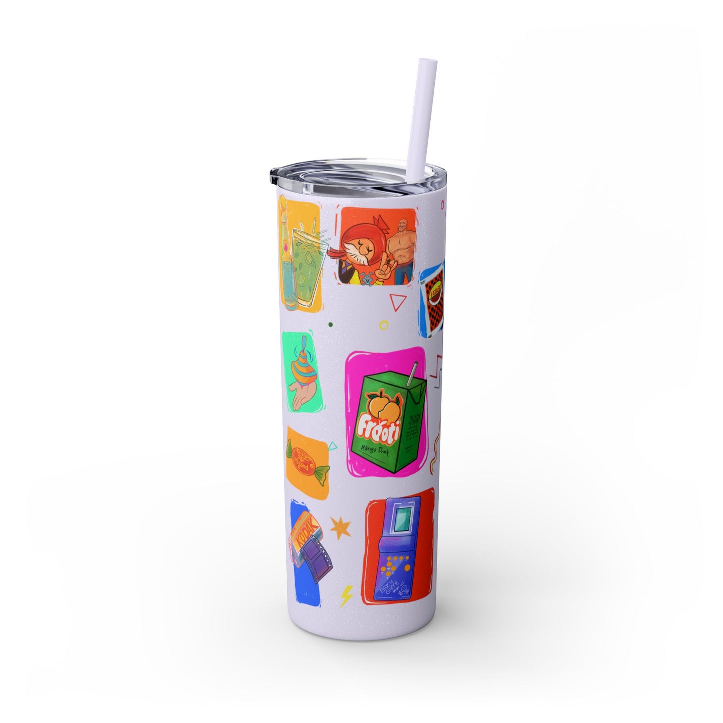 Good old memories Skinny Tumbler with Straw, 20oz