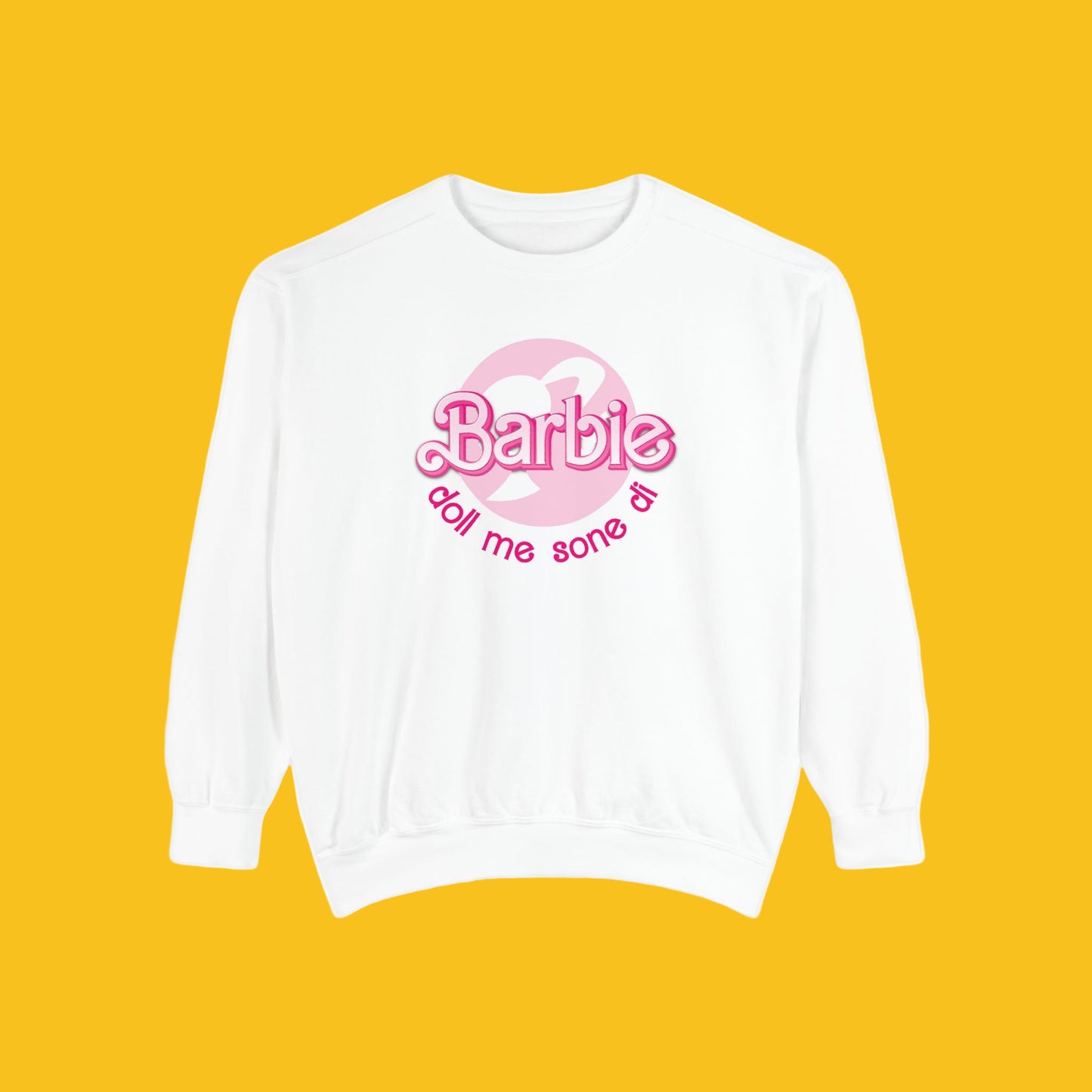 Barbie Doll Garment-Dyed Sweatshirt