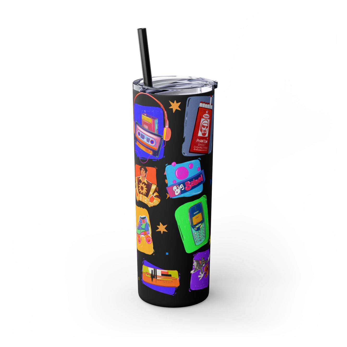 Good old memories Skinny Tumbler with Straw, 20oz
