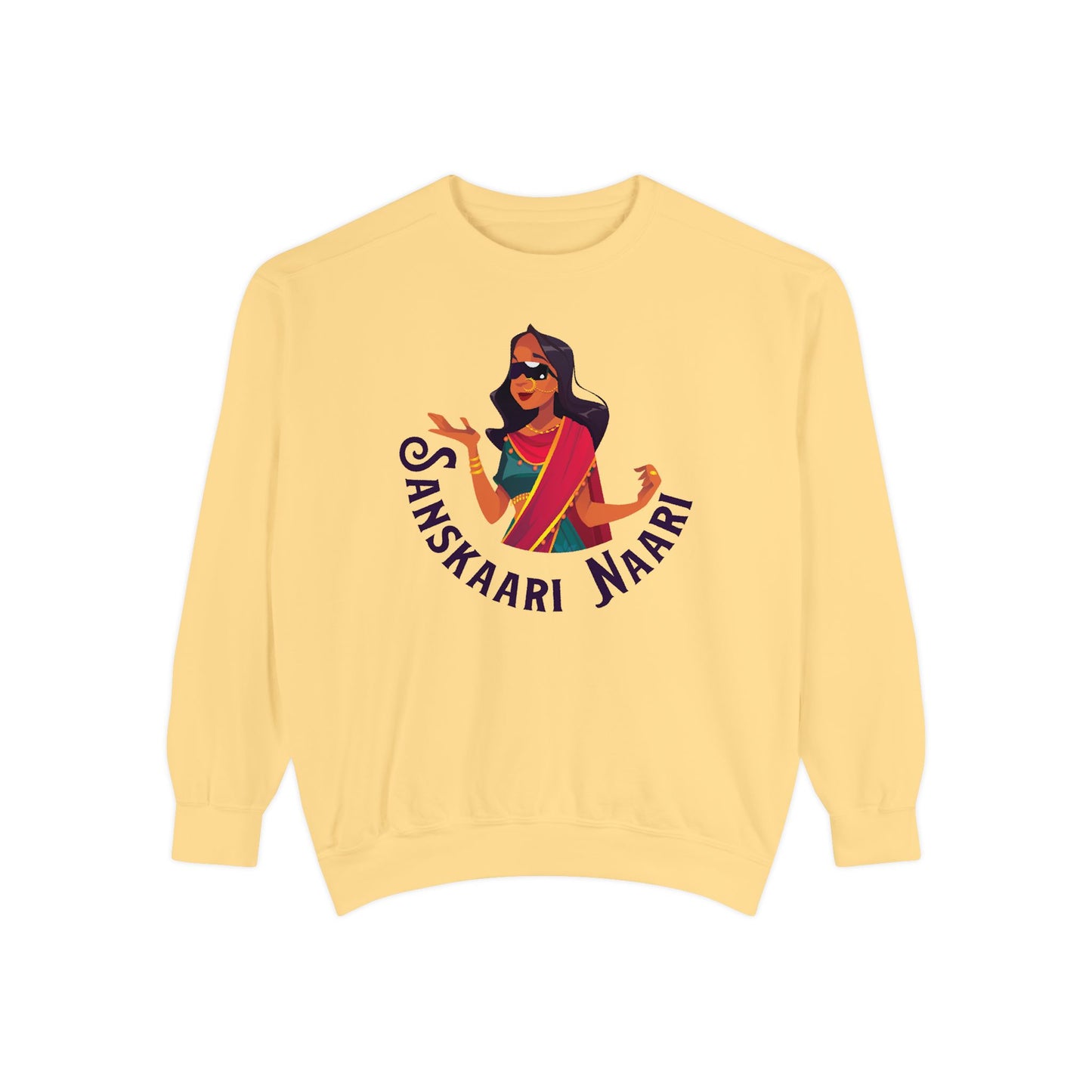 Sanskaari Naari Garment-Dyed Sweatshirt