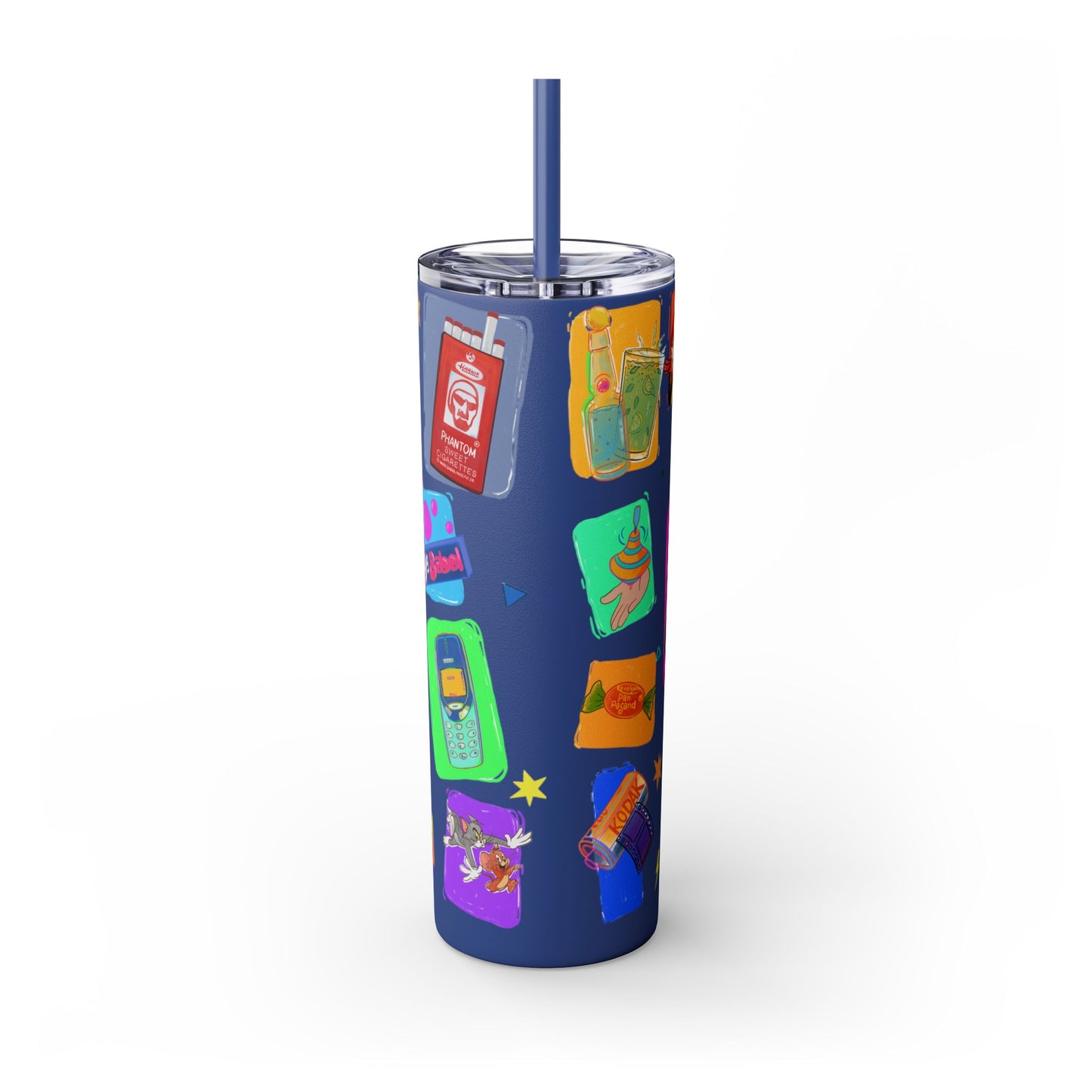 Good old memories Skinny Tumbler with Straw, 20oz