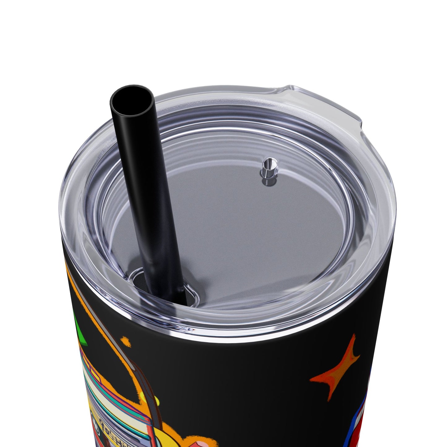 Nostalgia Skinny Tumbler with Straw, 20oz