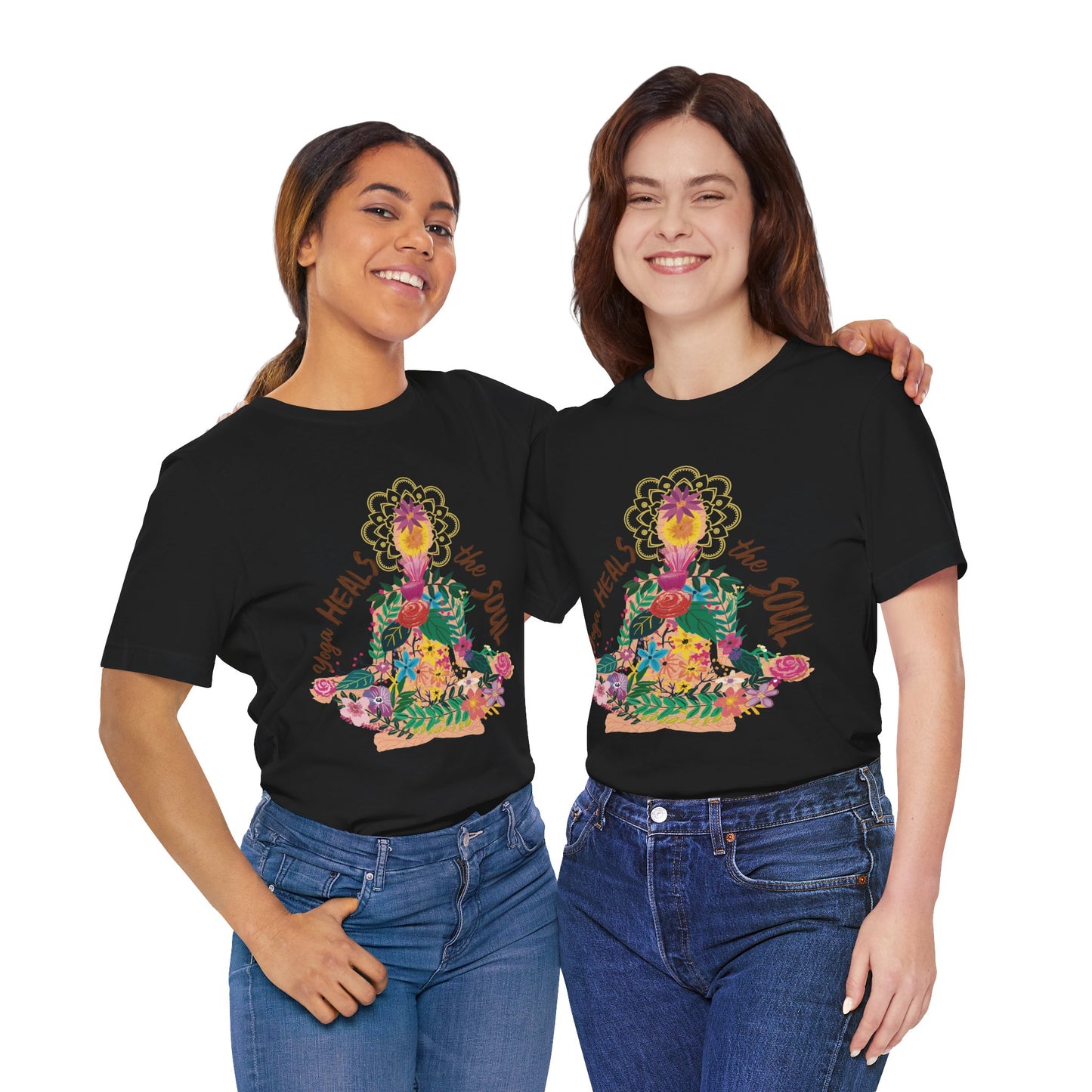 Yoga Heals The Soul Graphic T-shirt