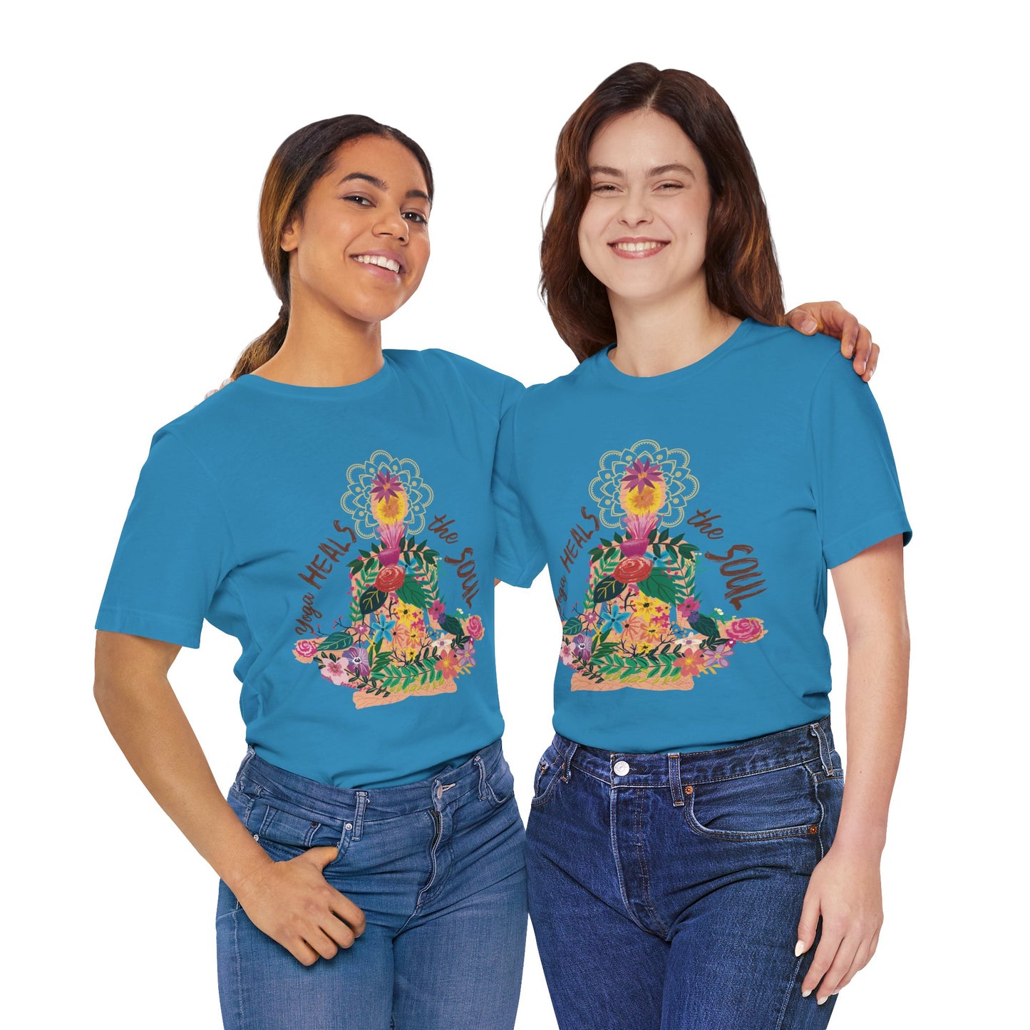 Yoga Heals The Soul Graphic T-shirt