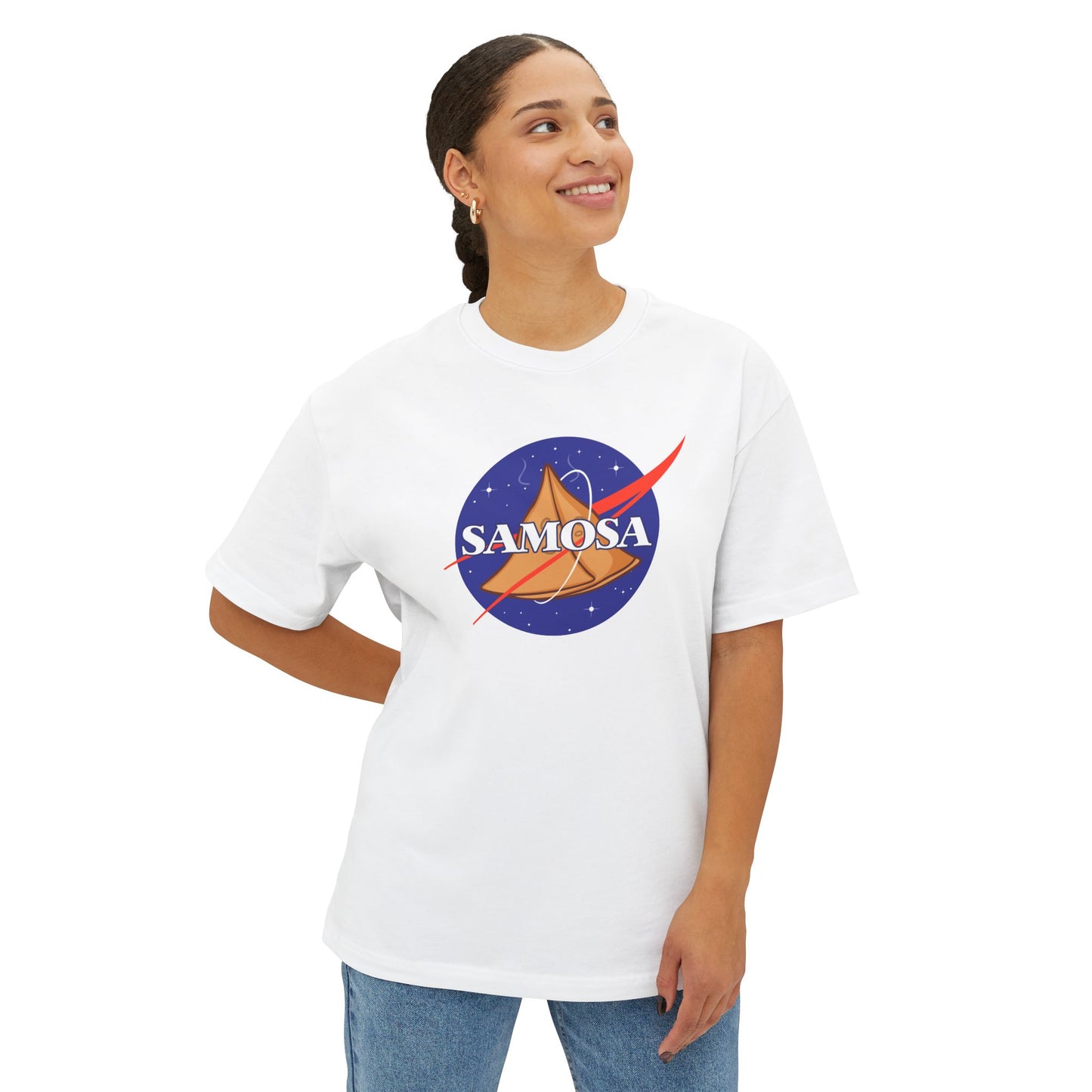 Nasa-Samosa Oversized Tee