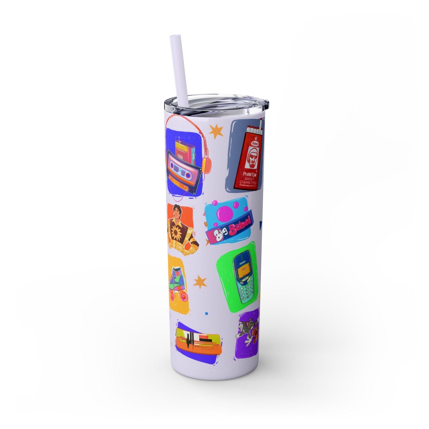 Good old memories Skinny Tumbler with Straw, 20oz