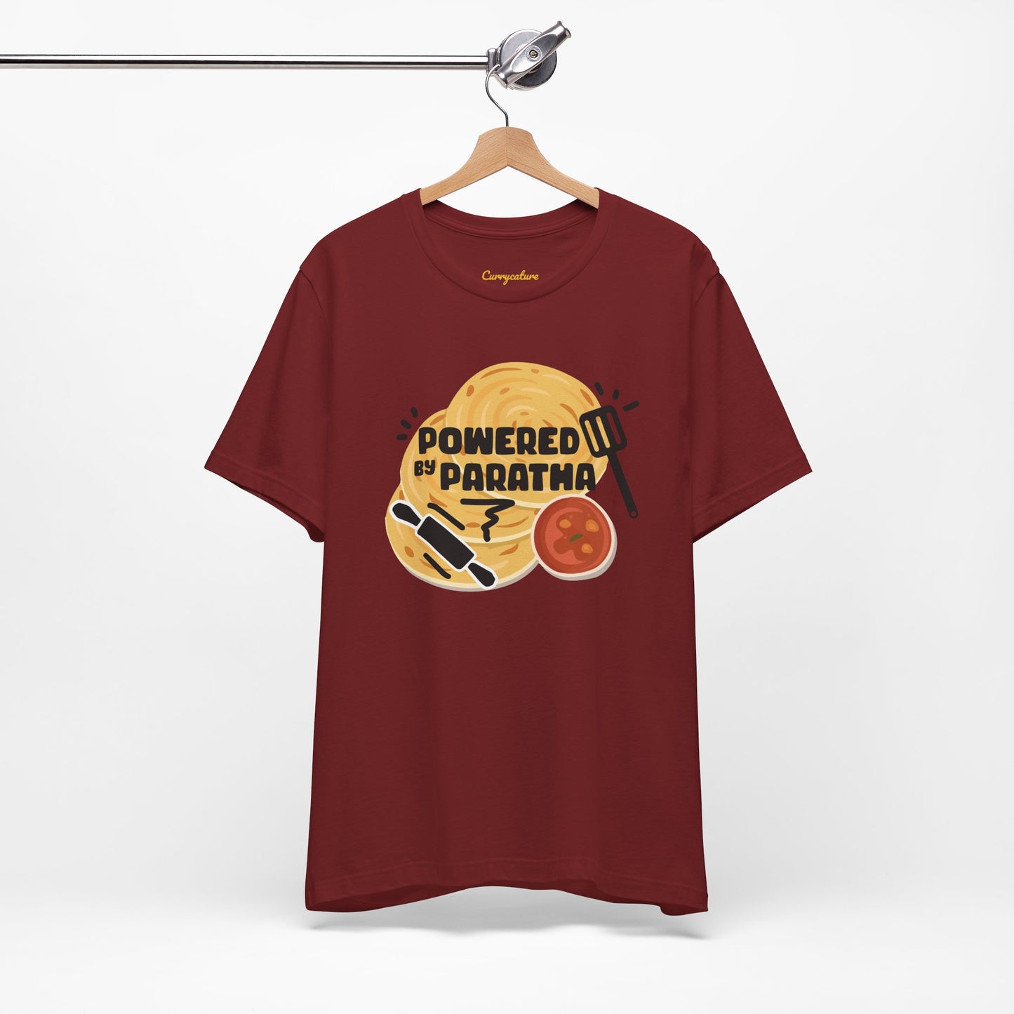 Powered by Paratha Graphic T-shirt