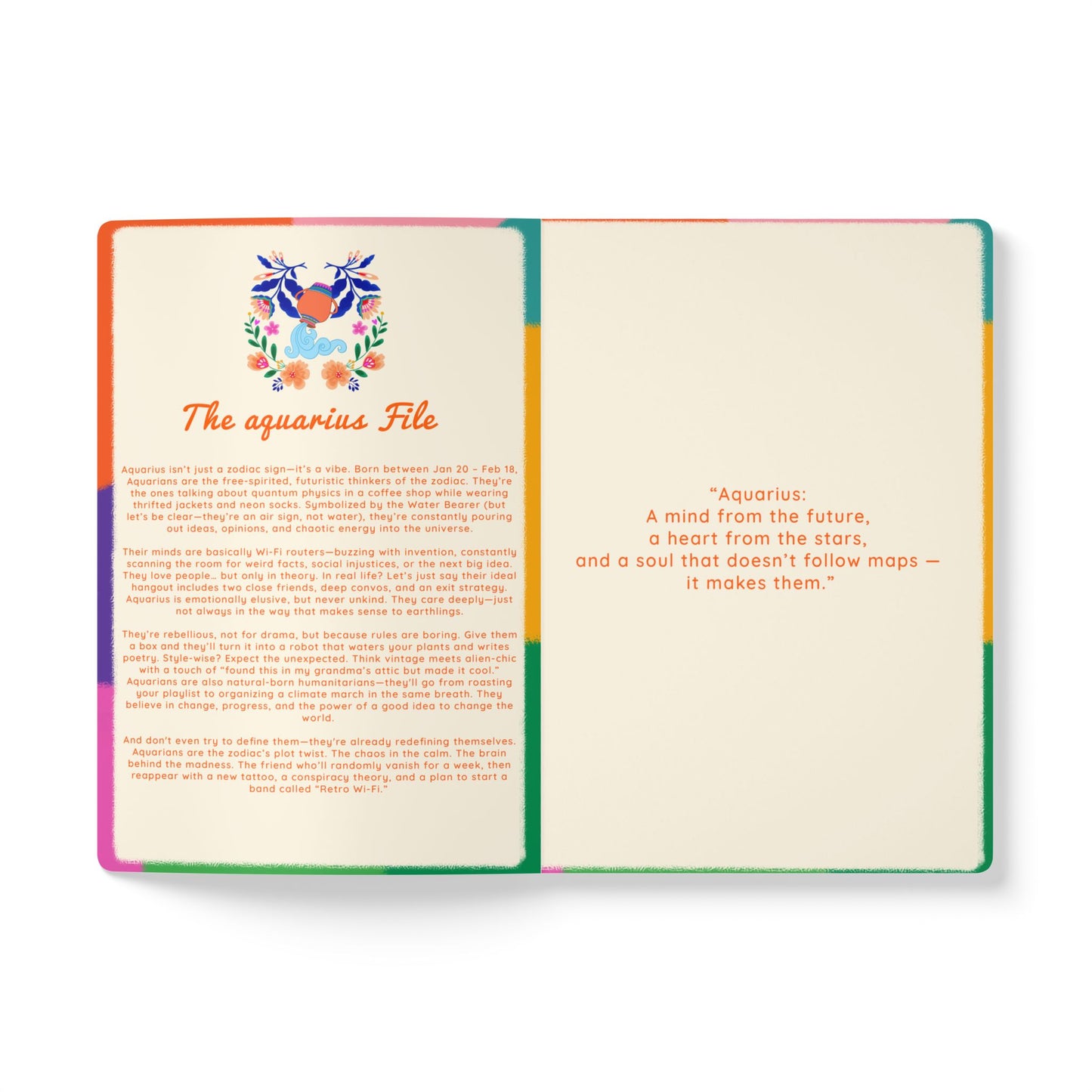 Aquarius Softcover Journal