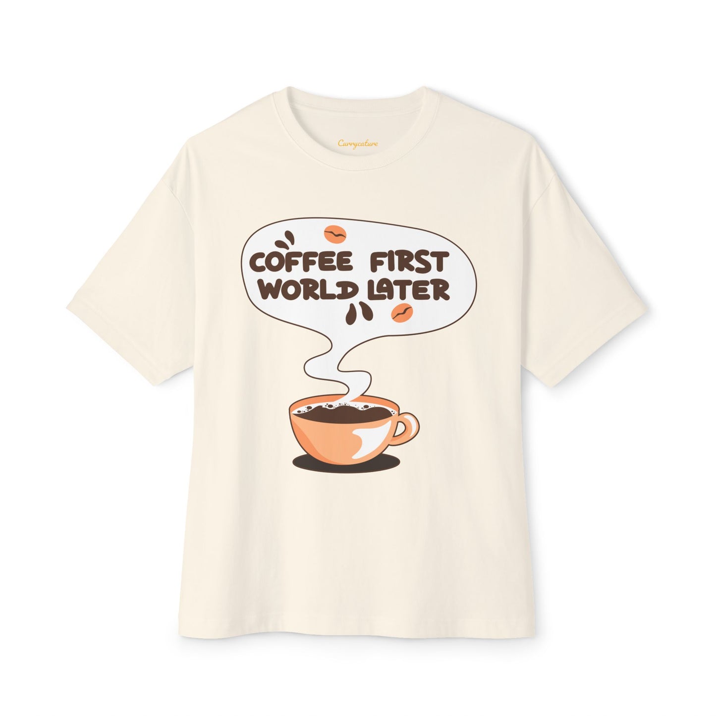 Coffee First Oversized Tee