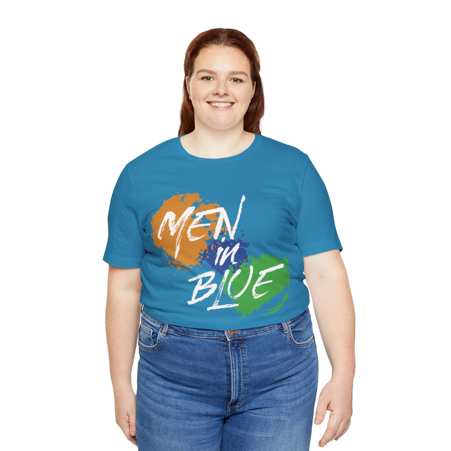 Men in Blue Graphic T-shirt - Currycature 🇺🇸