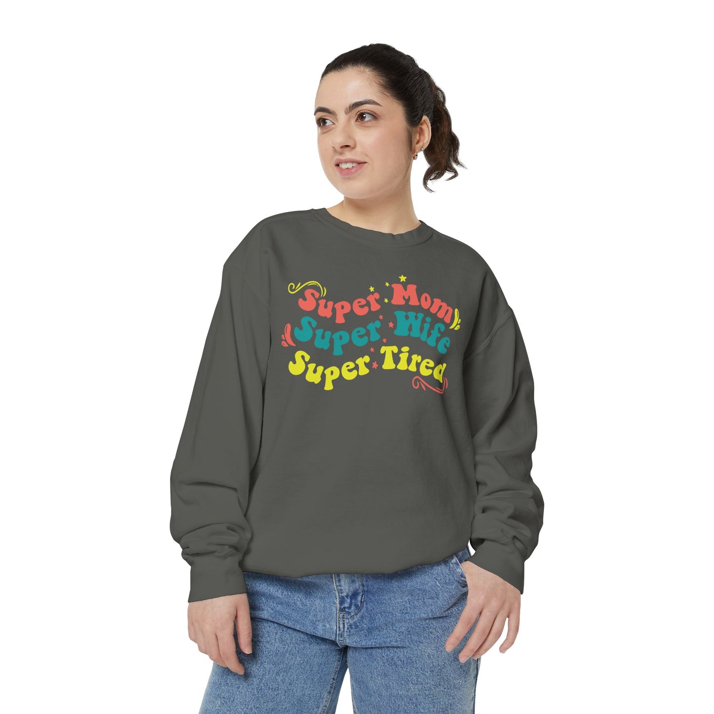 Super Mom Garment-Dyed Sweatshirt