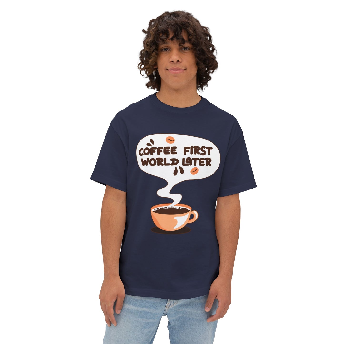 Coffee First Oversized Tee