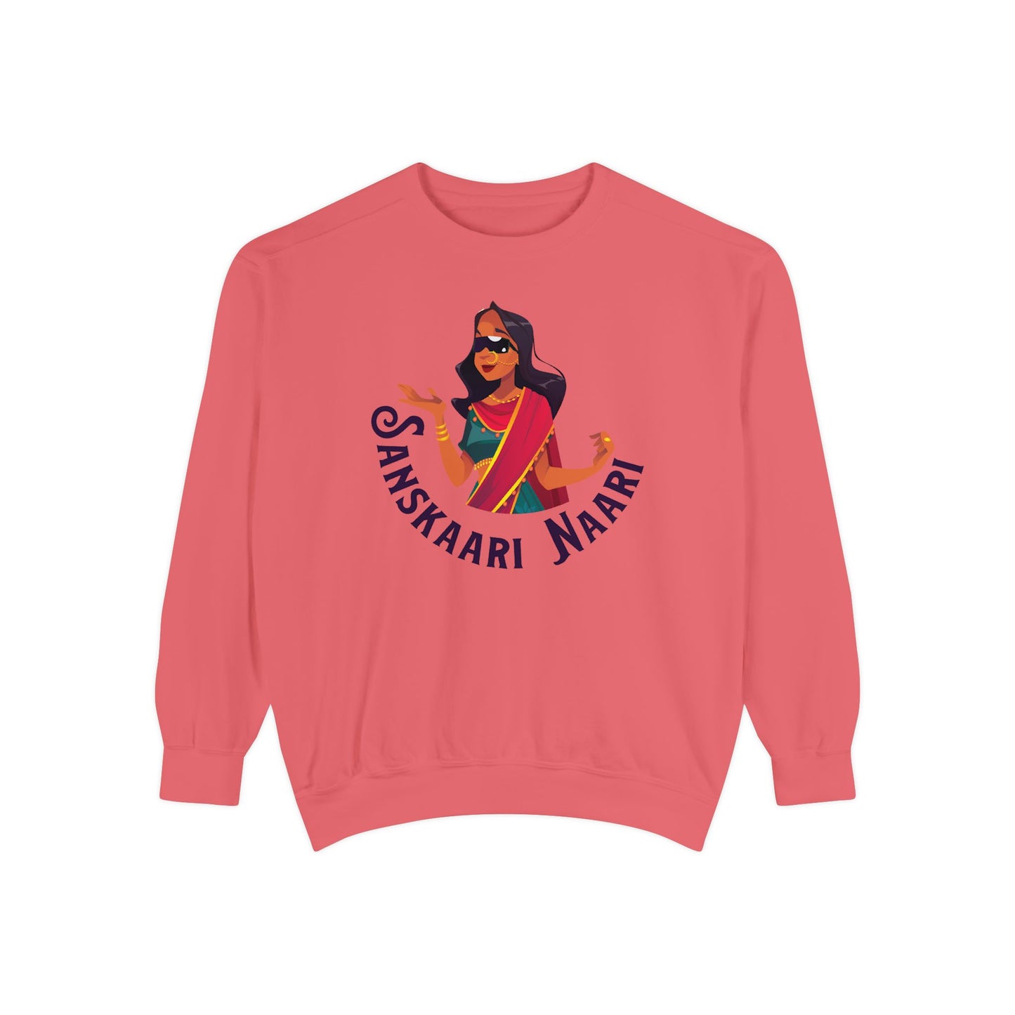 Sanskaari Naari Garment-Dyed Sweatshirt