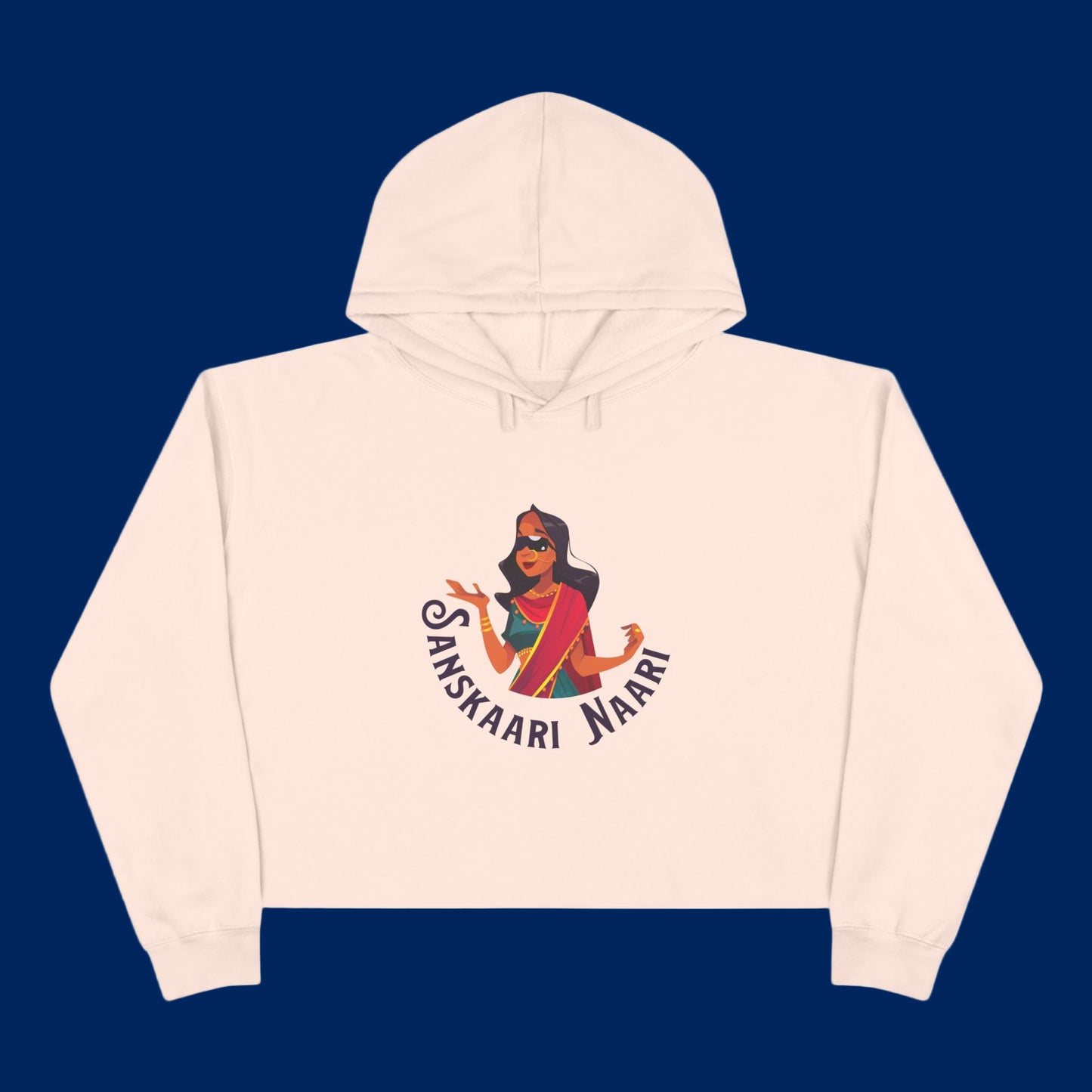 Sanskaari Naari Crop Hoodie