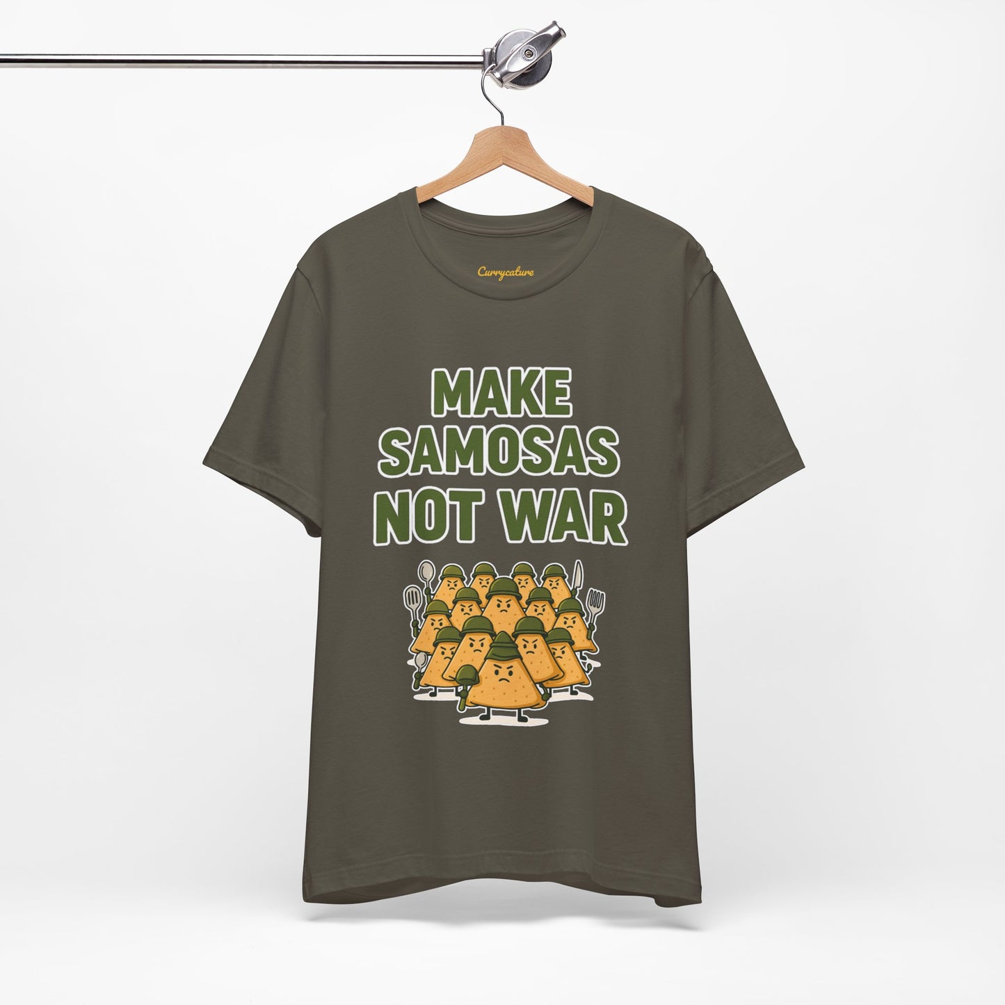 Make Samosas Not War Graphic T-shirt