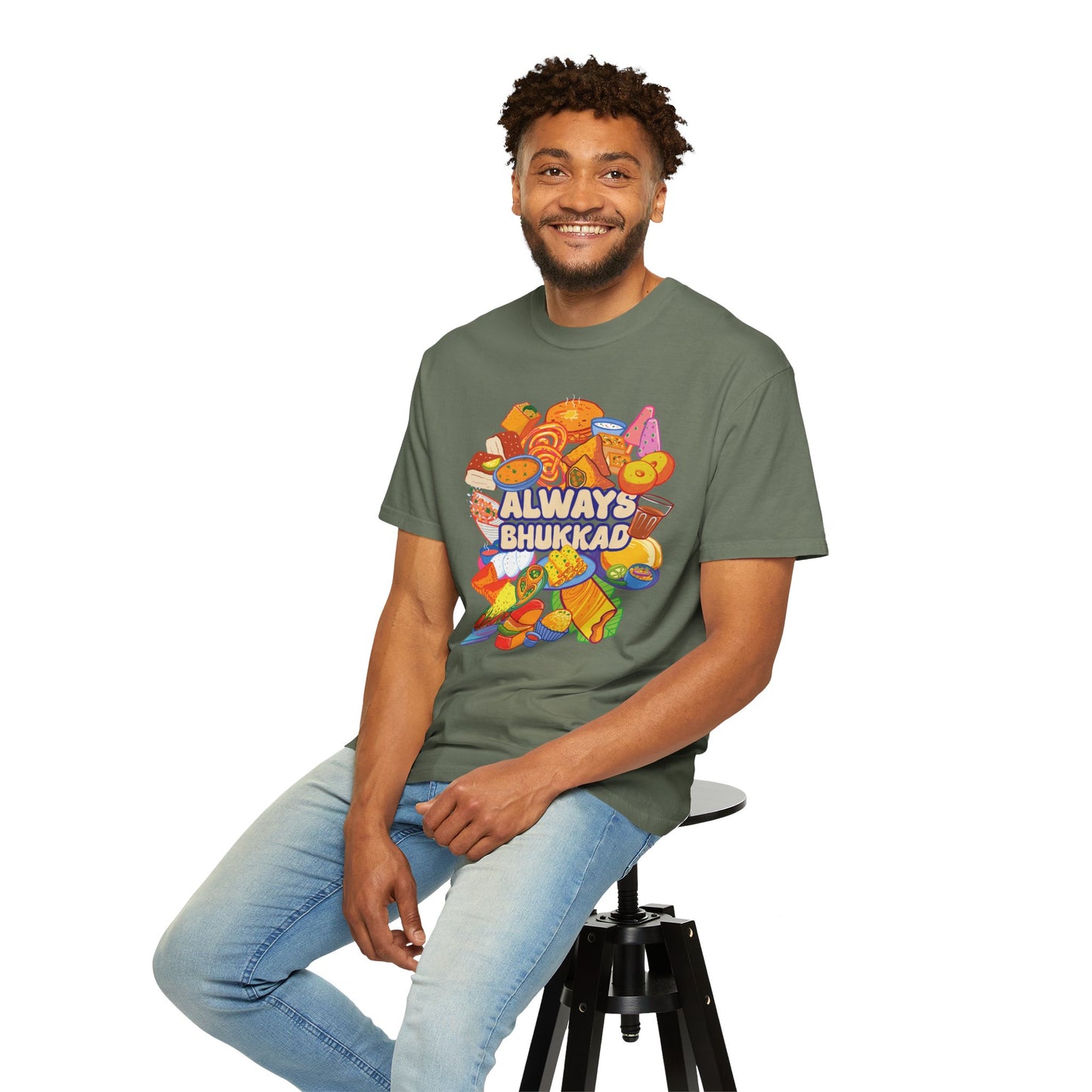 Always Bhukkad unisex graphic tee