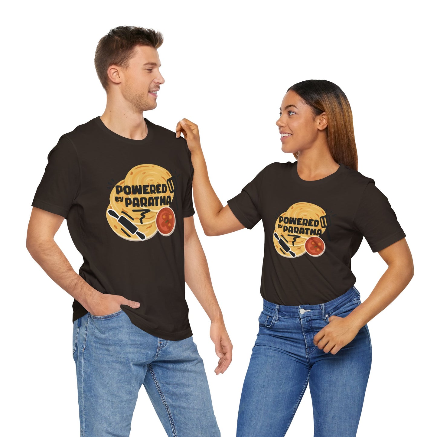 Powered by Paratha Graphic T-shirt