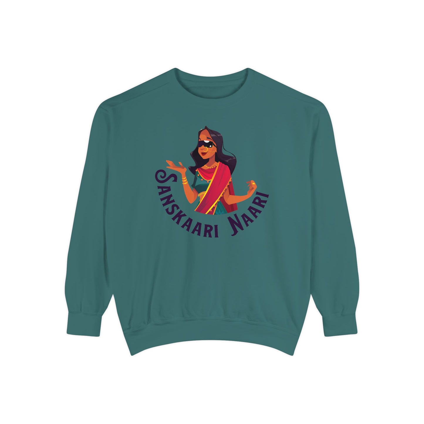 Sanskaari Naari Garment-Dyed Sweatshirt