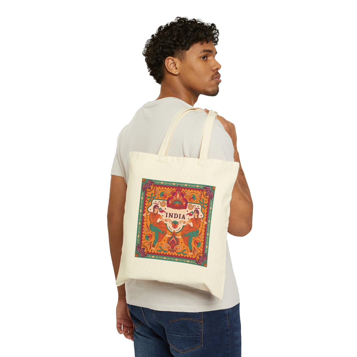 India Canvas Tote Bag - Currycature 🇺🇸