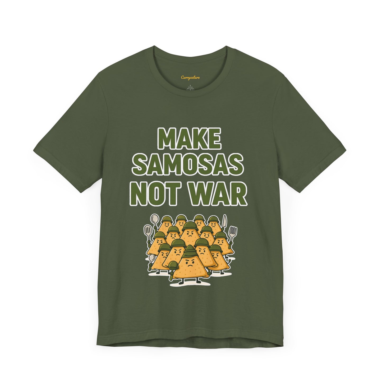 Make Samosas Not War Graphic T-shirt