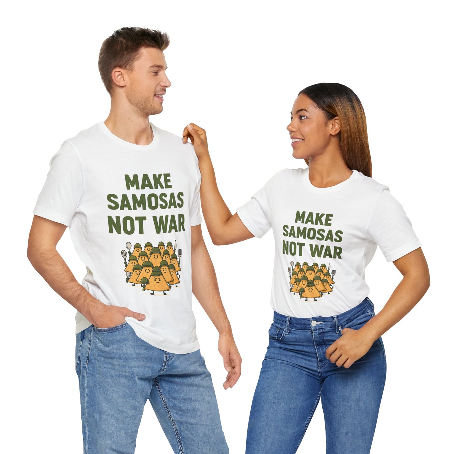 Make Samosas Not War Graphic T-shirt