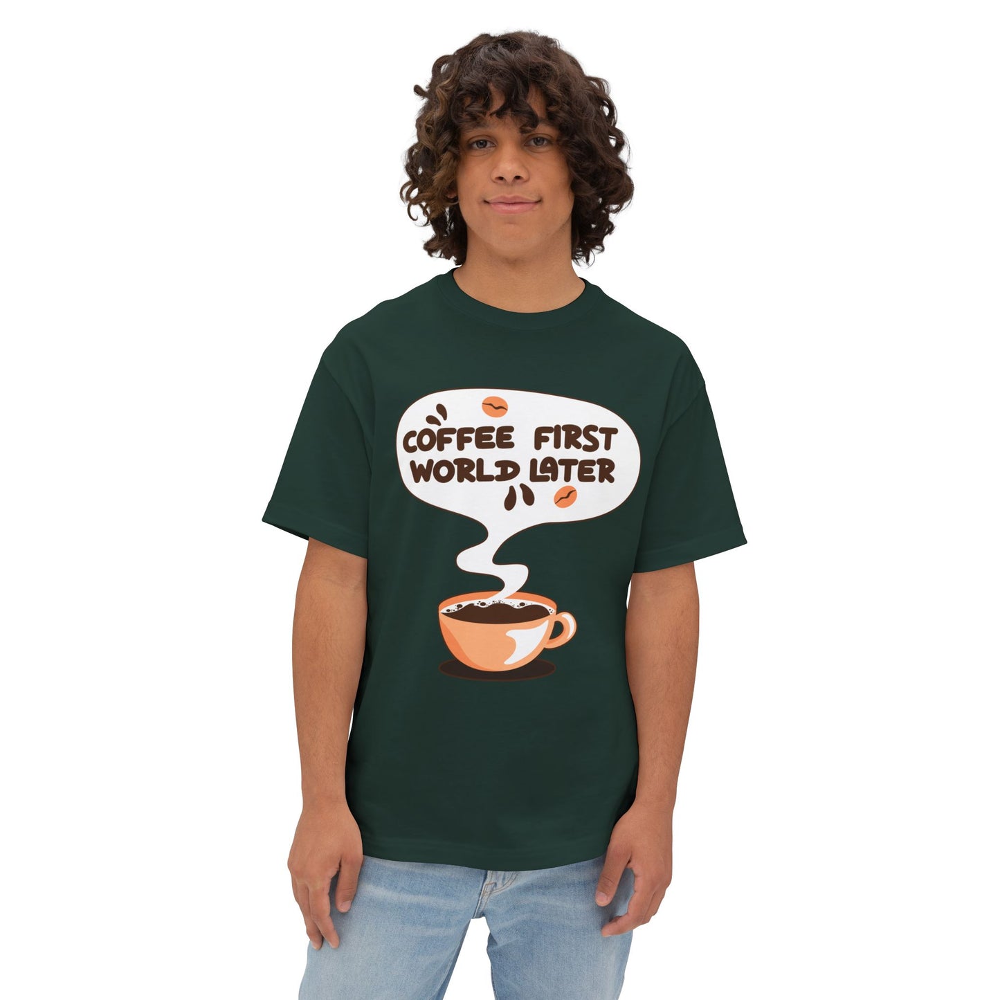 Coffee First Oversized Tee