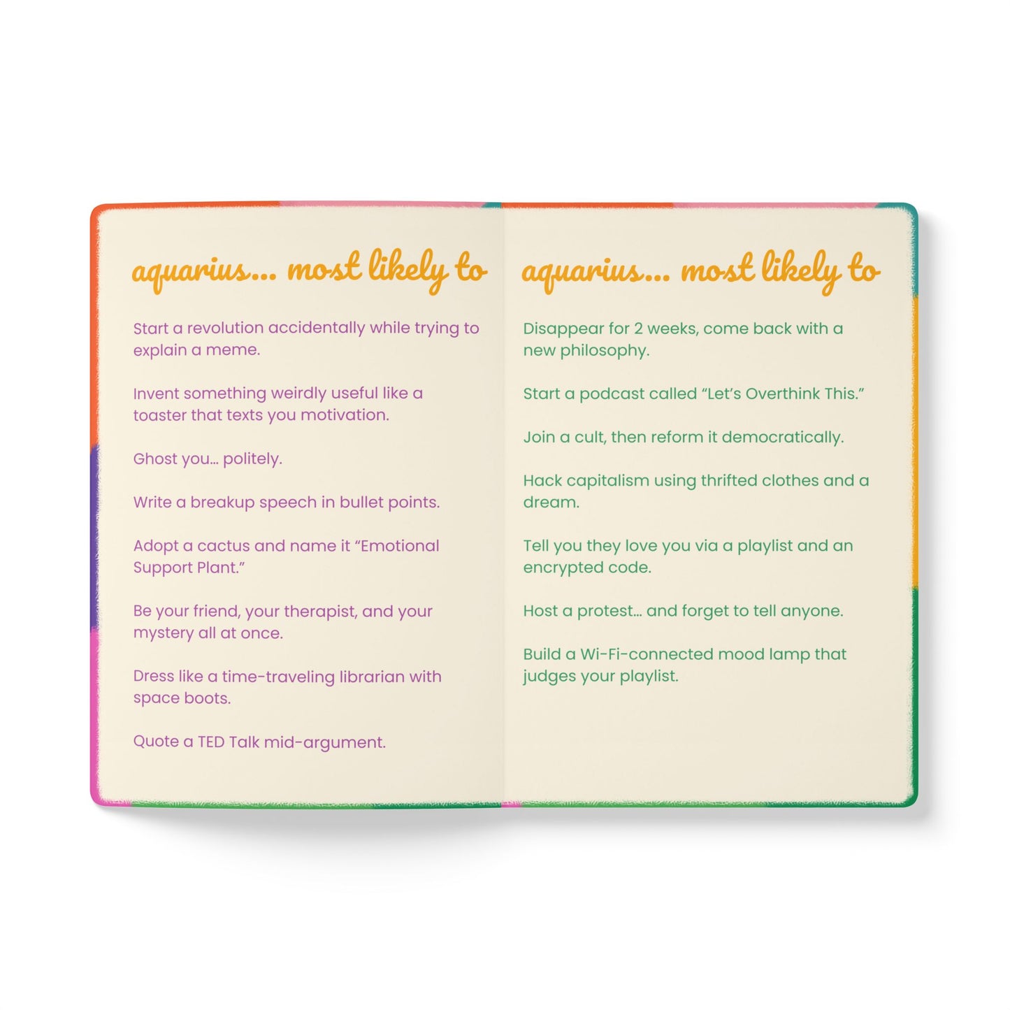 Aquarius Softcover Journal