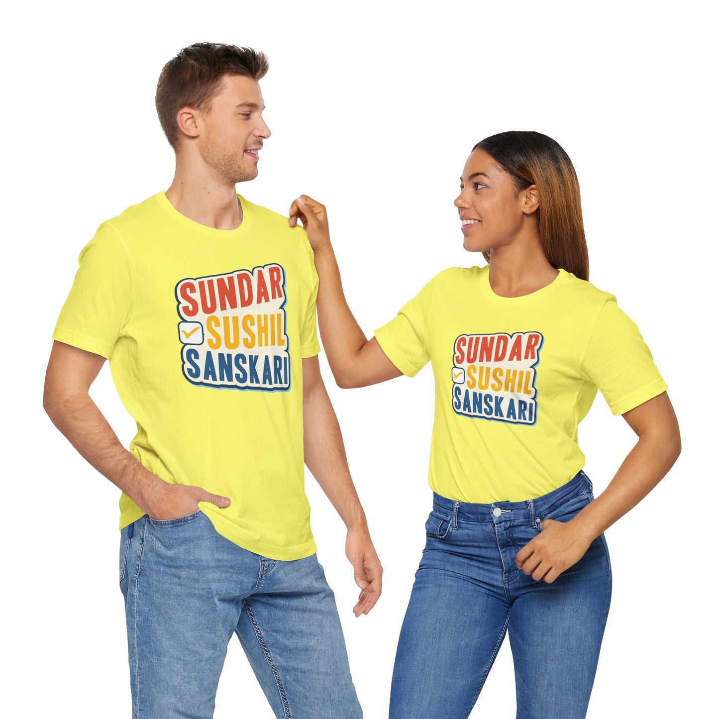 Sundar Sushil Sanskari Graphic T-shirt