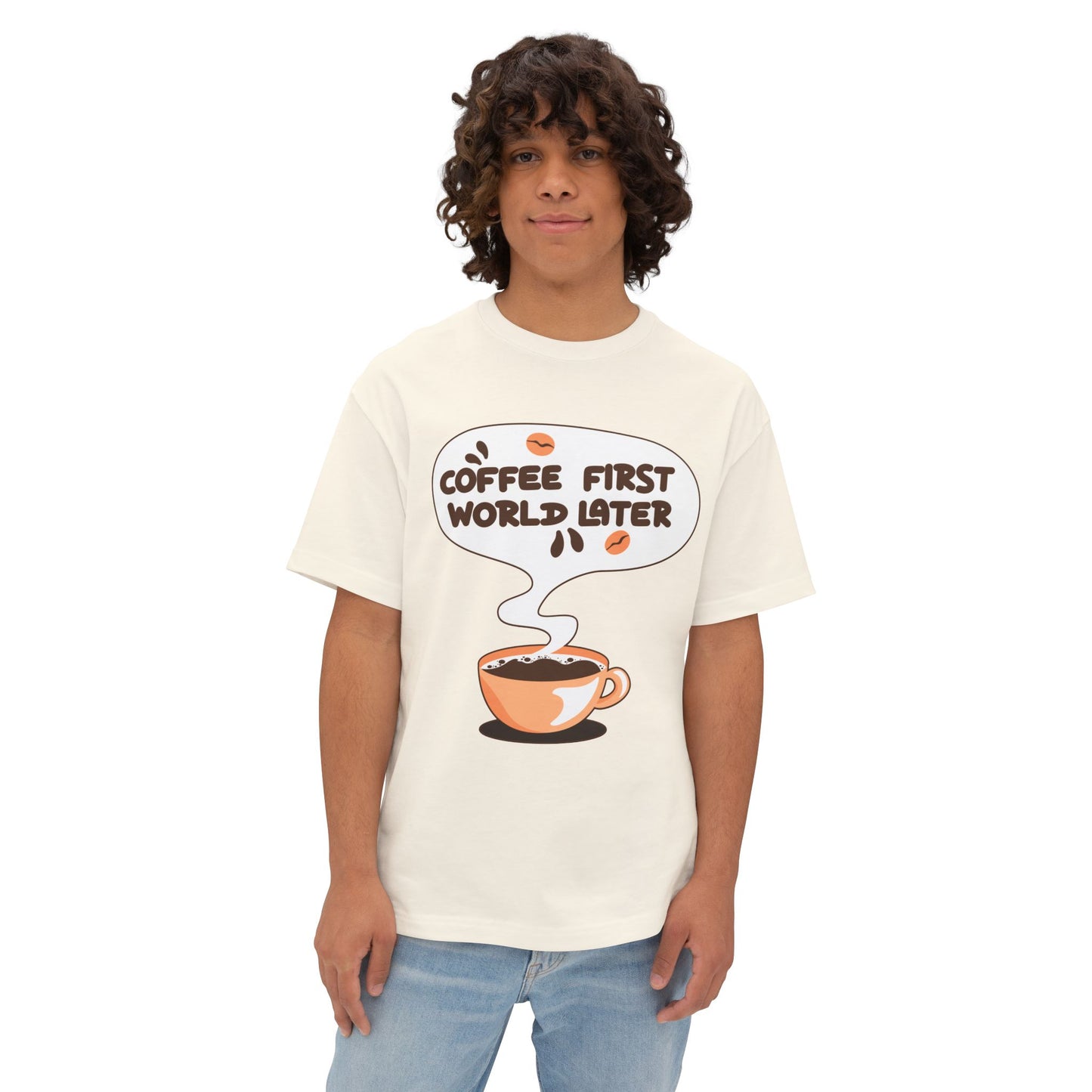 Coffee First Oversized Tee