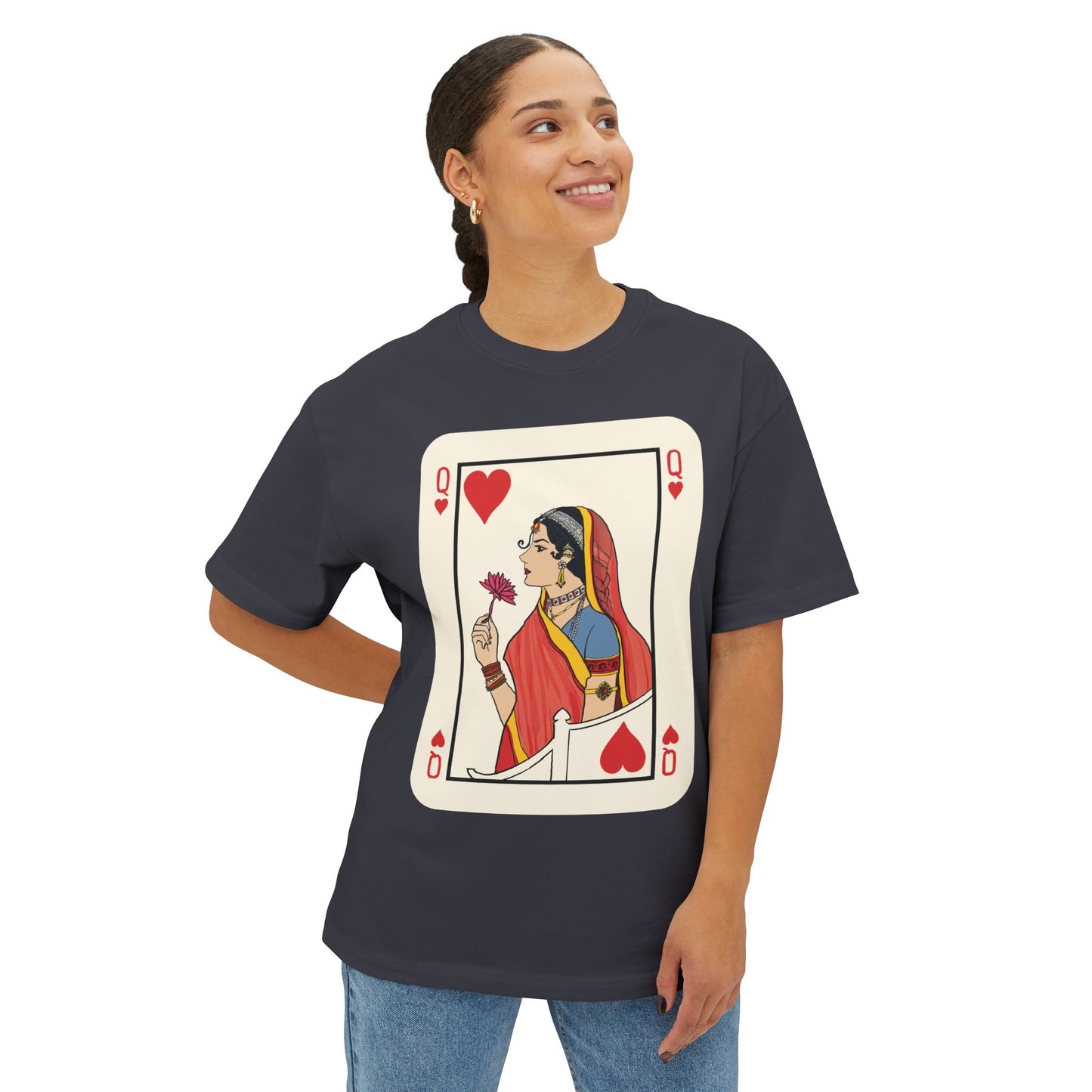Queen of Hearts Oversized Tee