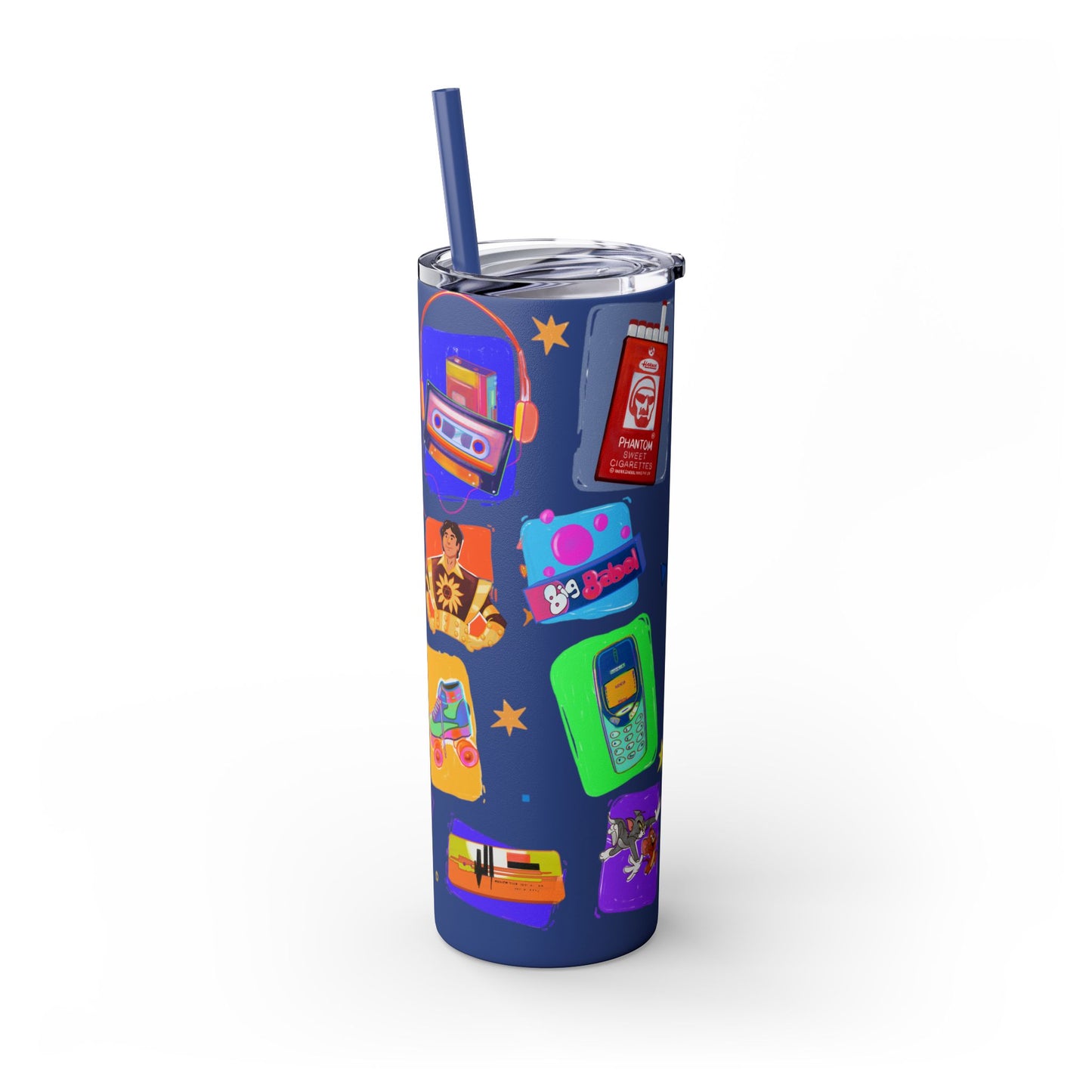 Good old memories Skinny Tumbler with Straw, 20oz