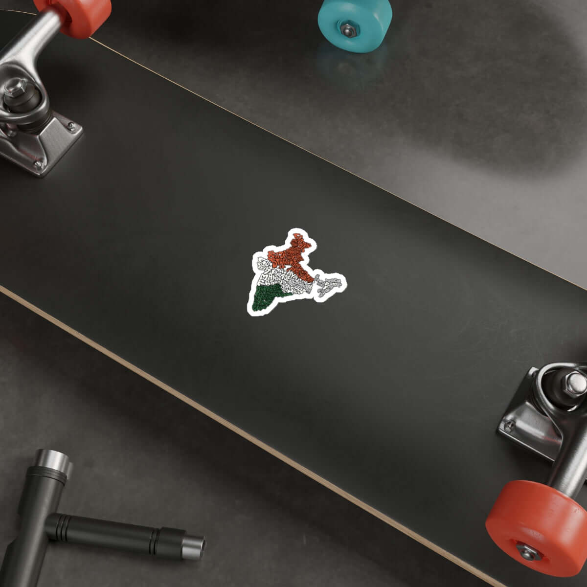 India Map Die-Cut Sticker - Currycature 🇺🇸