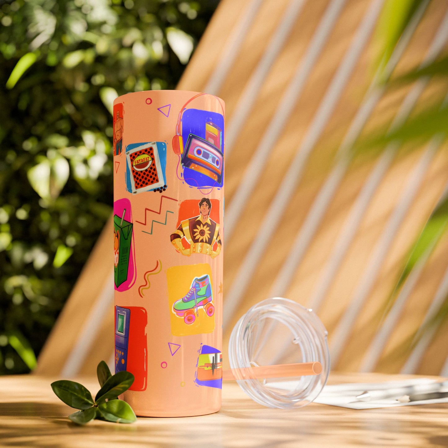 Good old memories Skinny Tumbler with Straw, 20oz