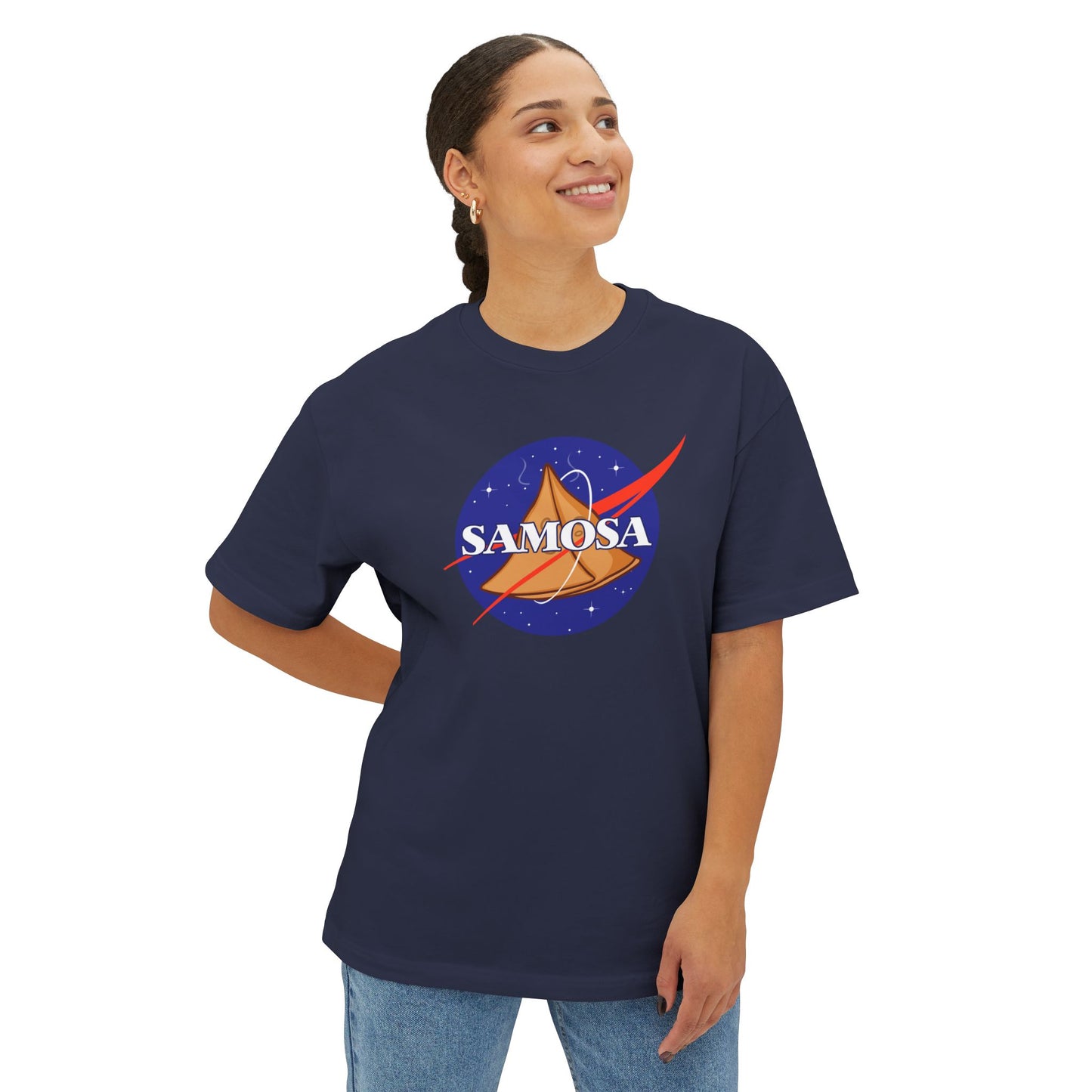 Nasa-Samosa Oversized Tee
