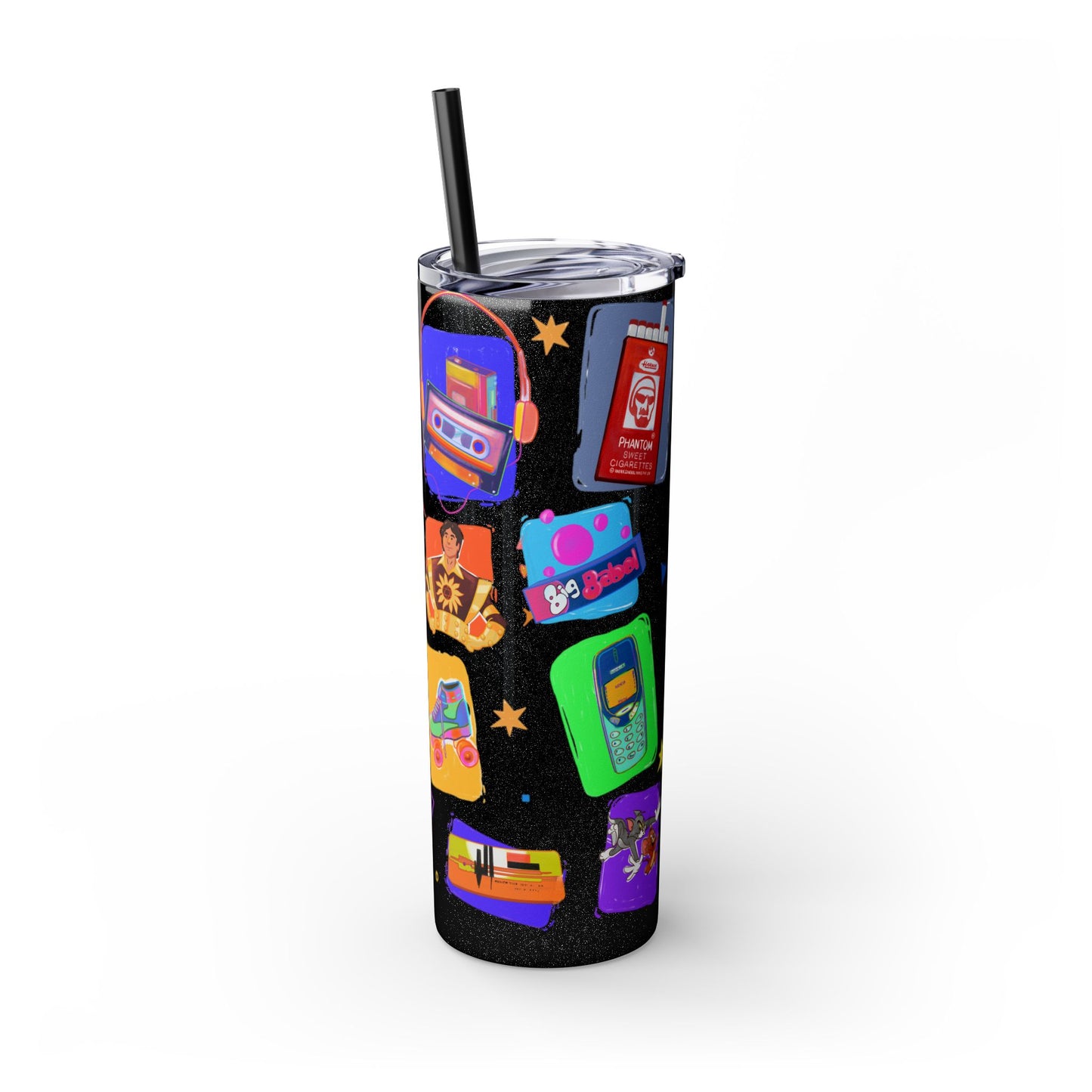 Good old memories Skinny Tumbler with Straw, 20oz