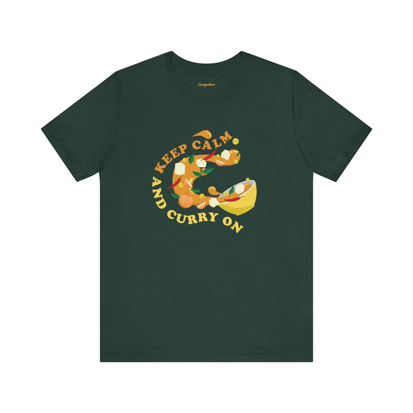 Keep Calm and Curry On Graphic T-shirt