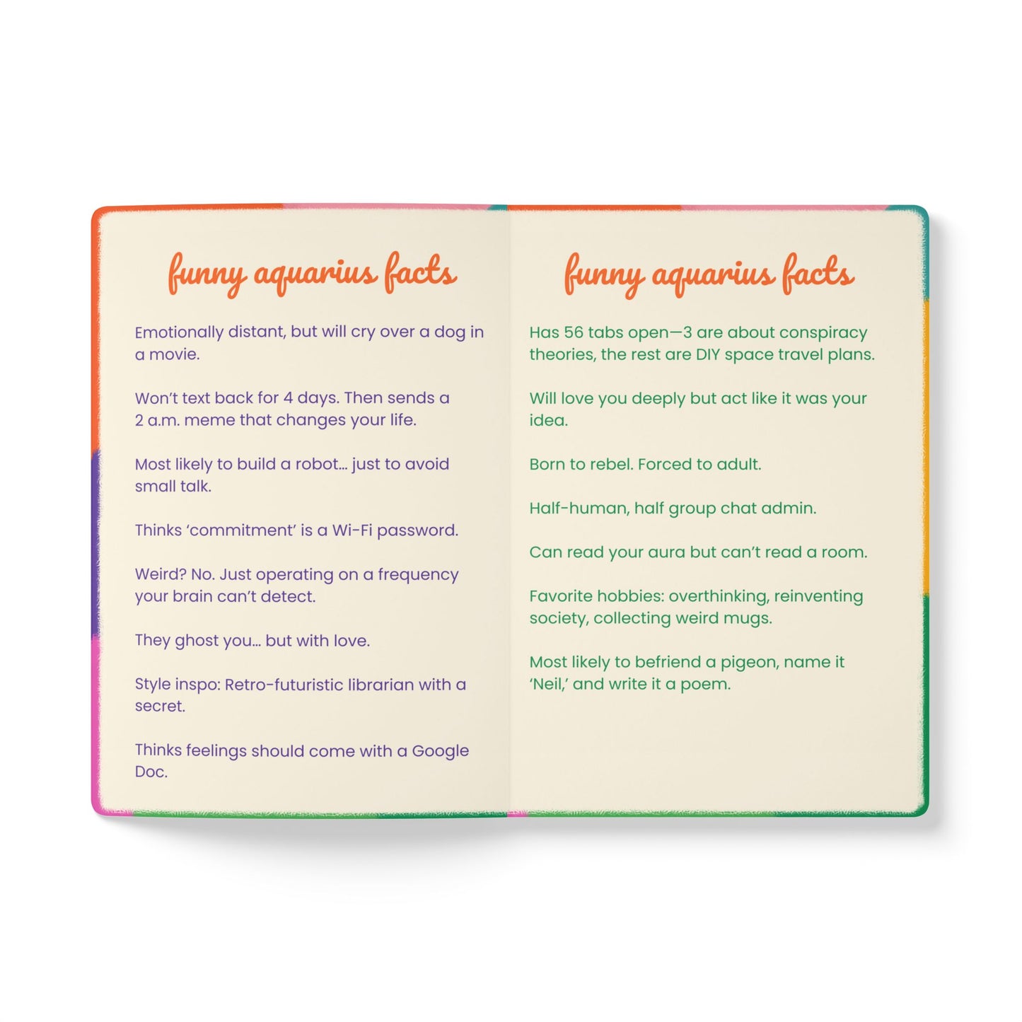 Aquarius Softcover Journal