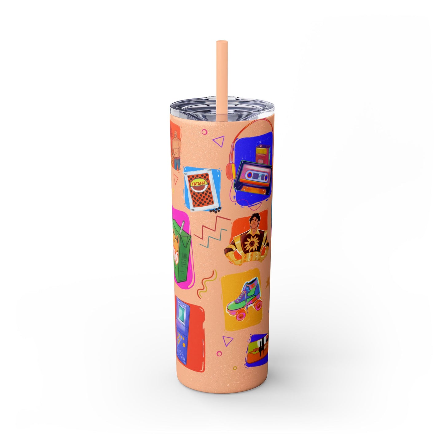 Good old memories Skinny Tumbler with Straw, 20oz