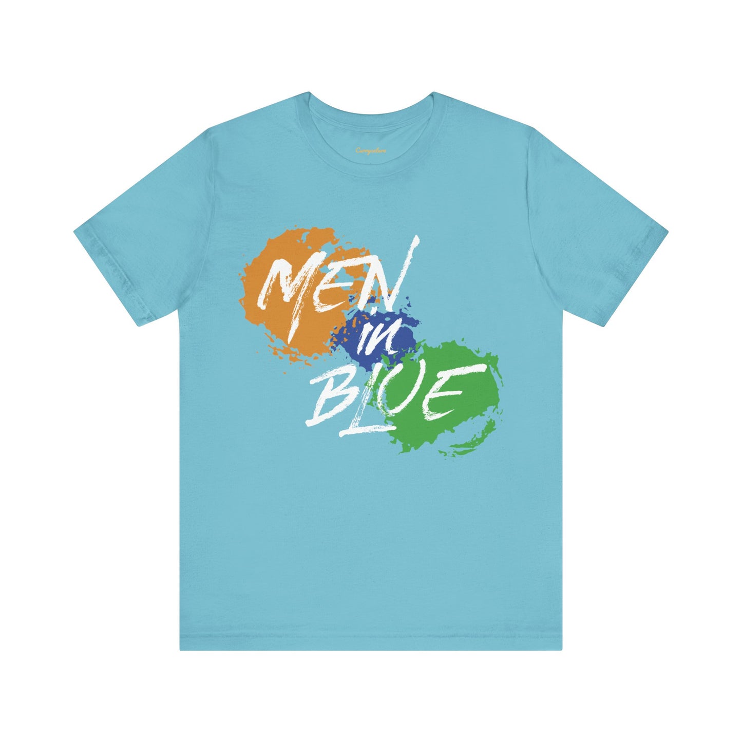 Men in Blue Graphic T-shirt - Currycature 🇺🇸