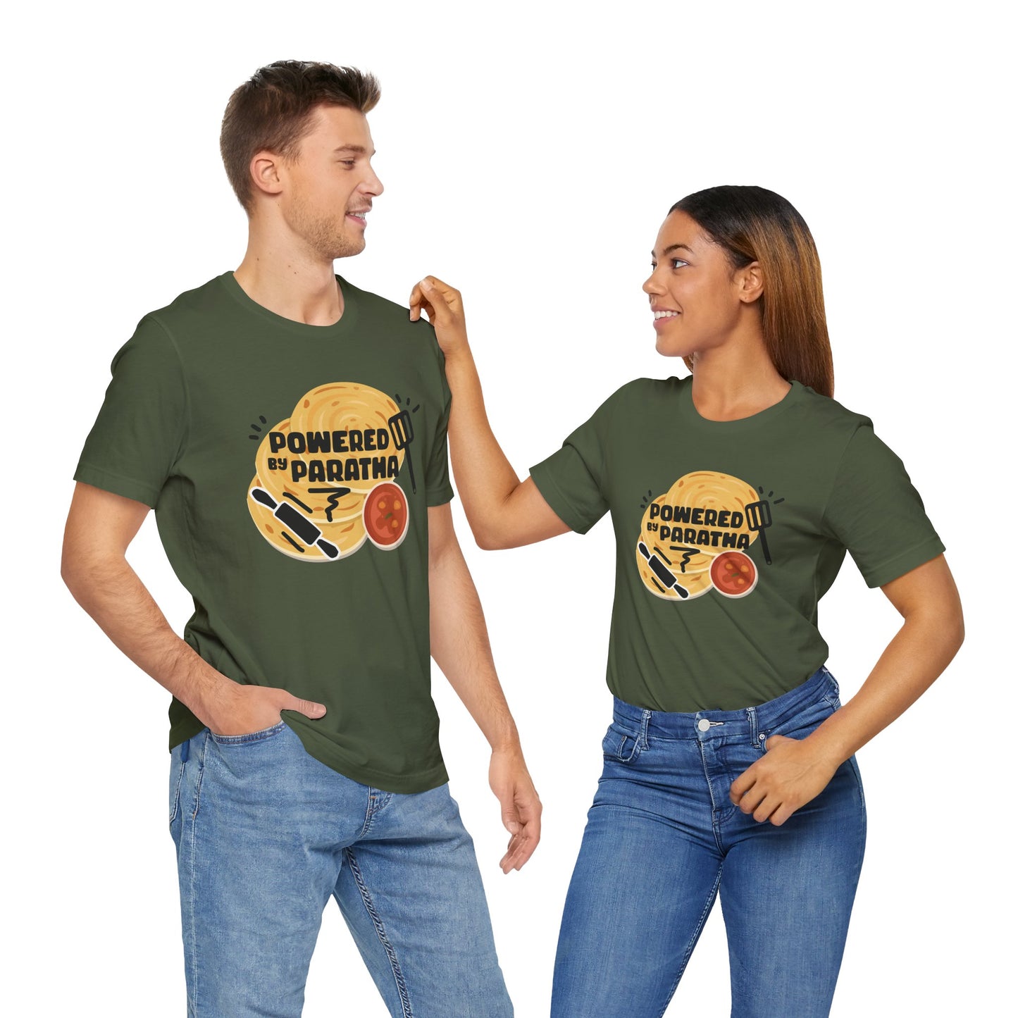 Powered by Paratha Graphic T-shirt