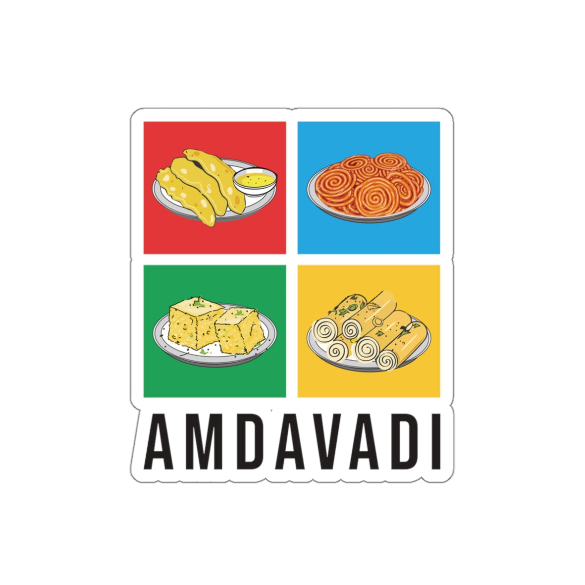 Amdavadi Die-Cut Sticker - Currycature 🇺🇸