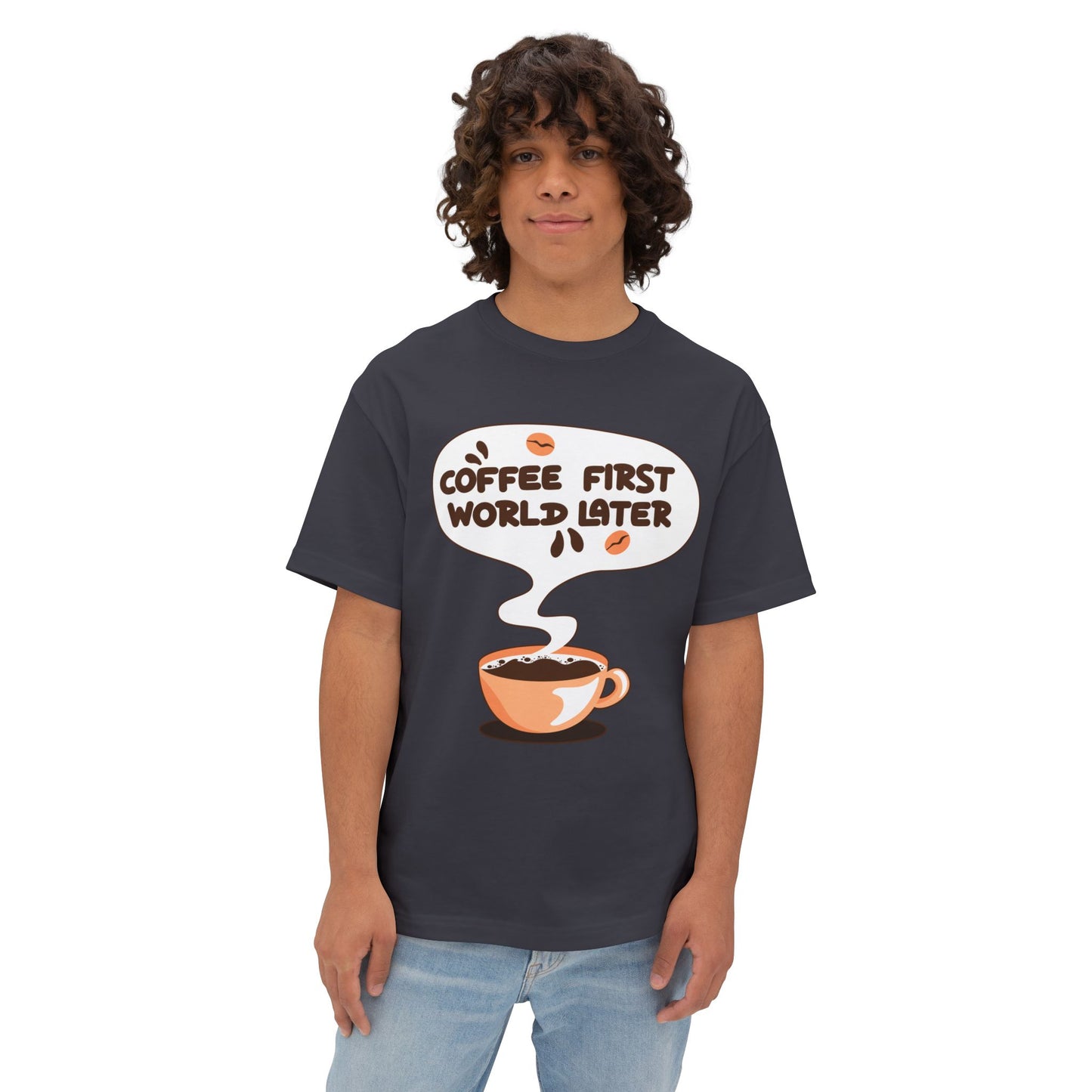 Coffee First Oversized Tee